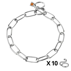 Lot de 10 colliers sanitaire coulissant, INOX, 60 cm, qualité HS