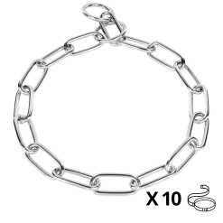 Lot de 10 colliers sanitaire coulissant, 57 cm, qualité HS