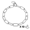 Lot de 10 colliers sanitaire coulissant, 60 cm, qualité HS