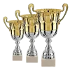 Lot de 3 coupes (hauteur moyenne 38 cm)