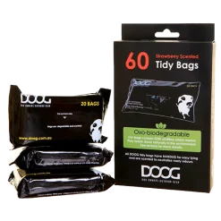 Lot de 60 sacs à déjections bio-dégradables, DOOG