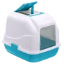 Maison de toilette / litière Easy Cat, bleu / blanc