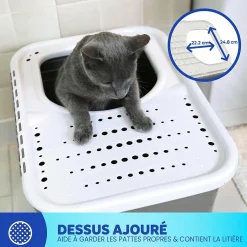 Maison de toilette, litière, Top Entry Litter Pan