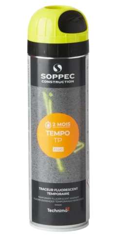 Marquage temporaire, jaune, au sol pour terrains sports canins