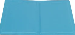 Matelas rafraîchissant avec feuilles de palmier 50 × 40 cm, bleu clair