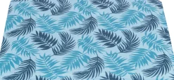 Matelas rafraîchissant avec feuilles de palmier 50 × 40 cm, bleu clair