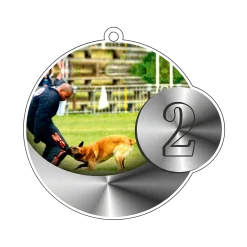 Médaille podium RING n°2, avec ruban tour de cou