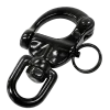 Mousqueton manille 70 mm AISI 316 NOIRE