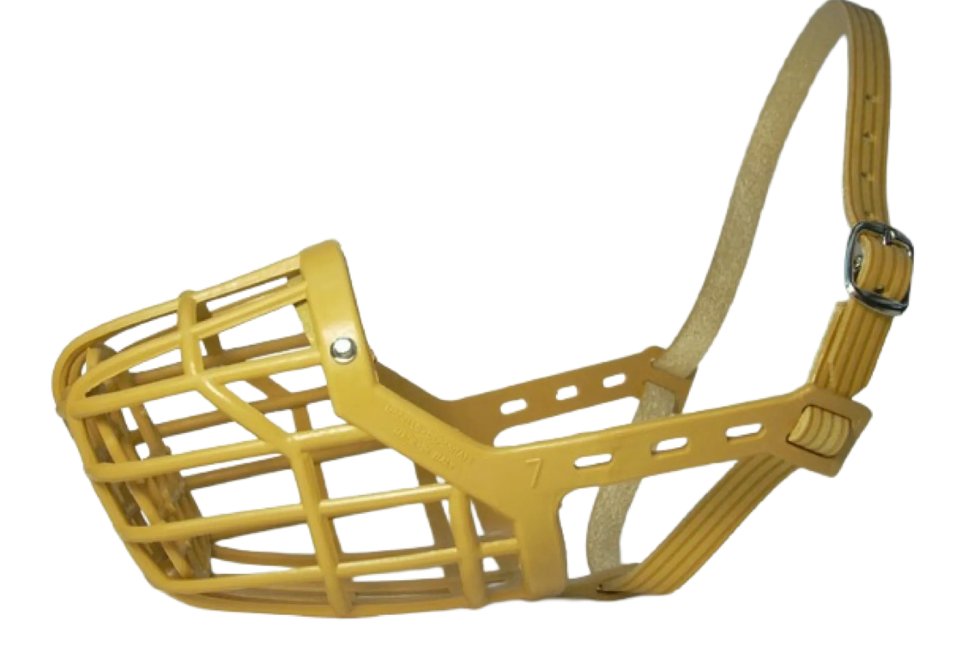Muselière plastique marron, taille 7