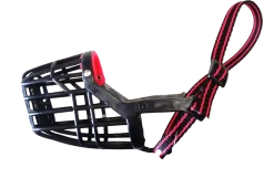 Muselière plastique noir, taille 10