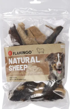 Nature snack, peau de tête de mouton avec poils, 200 g