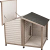 Niche bois Lodge pour chien