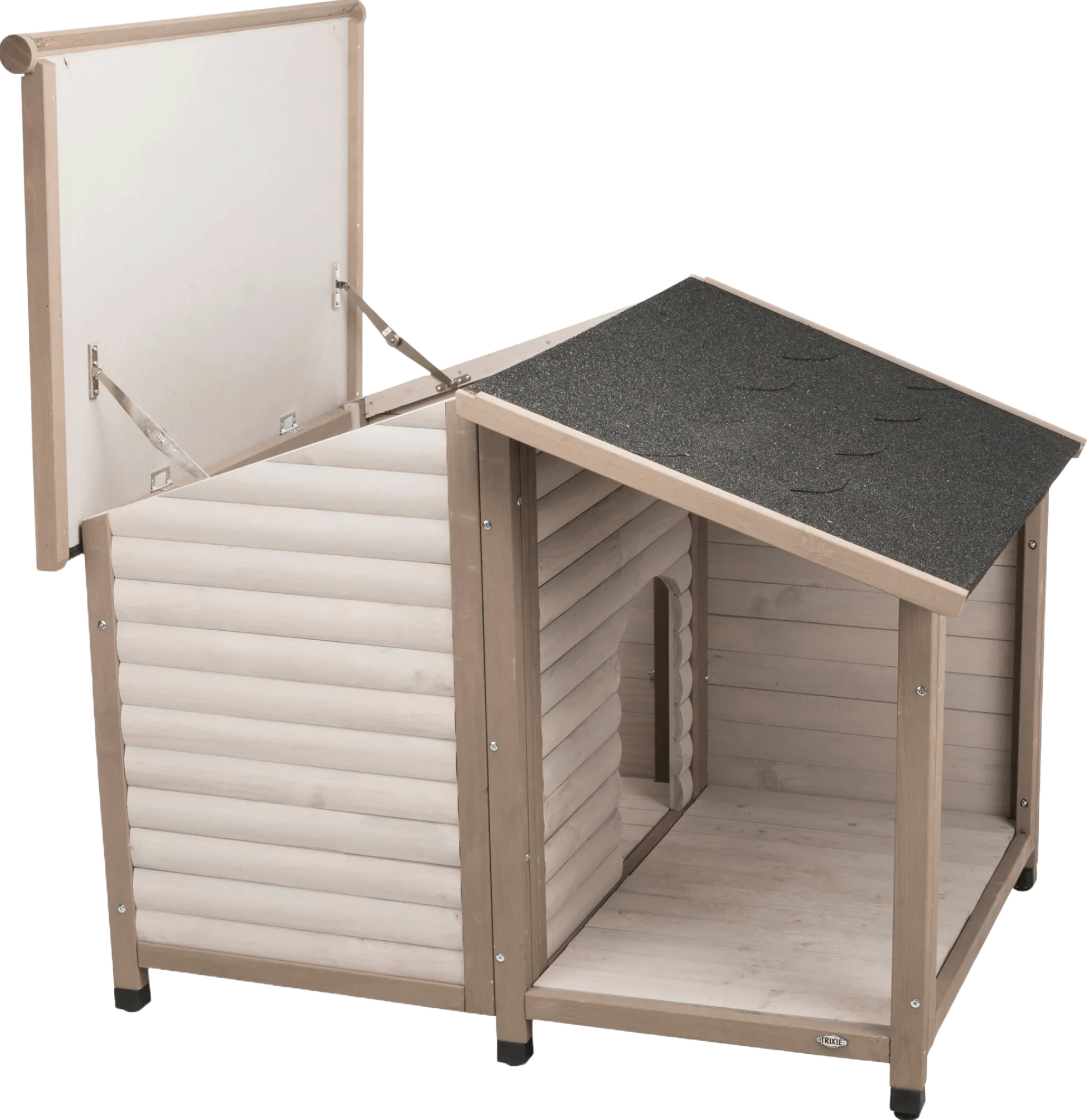 Niche bois Lodge pour chien