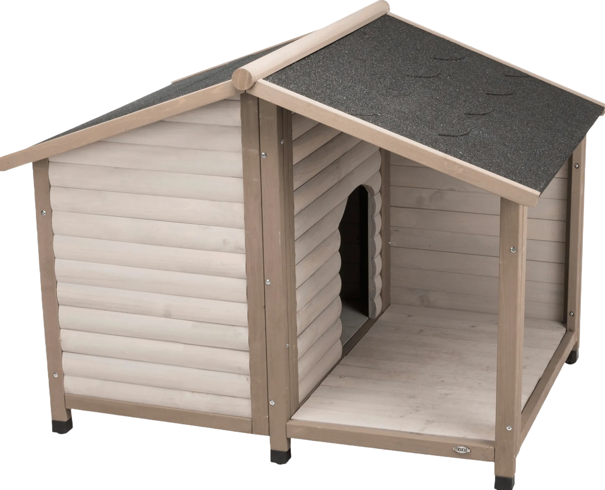Niche bois Lodge pour chien