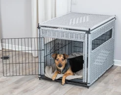 Niche d'intérieur Home Kennel en rotin synthétique