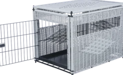 Niche d'intérieur Home Kennel en rotin synthétique