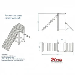 Obstacle K9 Training - Escalier palissade - K9 jump