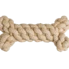 Os en coton recyclé et jute, 18 cm