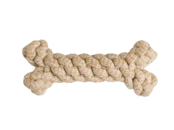 Os en coton recyclé et jute 23 cm