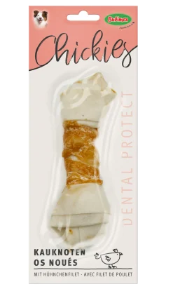Os noué blanc au poulet Chickies, 1 pcs
