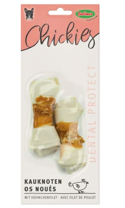 Os noué blanc au poulet Chickies, 2 pcs