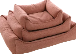 Panier Avalon rectangle vieux rose, 65x50x20cm