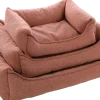 Panier Avalon rectangle vieux rose, 80x67x22cm