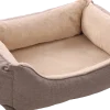Panier Esmo rectangle beige, 65x50x20cm