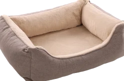 Panier Esmo rectangle beige, 65x50x20cm