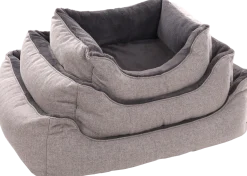 Panier Esmo rectangle gris, 80x67x22cm