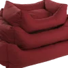 Panier Geneve rectangle bordeaux, 65x50x20cm