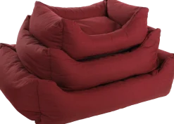 Panier Geneve rectangle bordeaux, 65x50x20cm