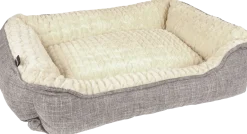 Panier pour chien Zupo rectangulaire, gris, 90 cm