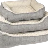 Panier pour chien Zupo rectangulaire, gris, 50 cm