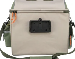 Panier à vélo pour guidon, polyester 48 × 40 × 34 cm, vert olive/beige