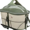 Panier à vélo pour porte-bagages, polyester 33 × 40 × 46 cm, vert oliv