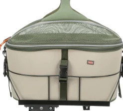 Panier à vélo pour porte-bagages, polyester 33 × 40 × 46 cm, vert oliv