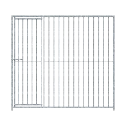 Panneau de chenil MKS - BARREAUX 8 cm - 2 m x 1.84 m porte à gauche