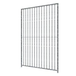 Panneau de chenil MKS - BARREAUX 8 cm - 1.50 m x 1.84 m sans porte