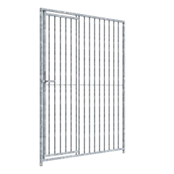 Panneau de chenil MKS - BARREAUX 8 cm - 1.5 m x 1.84 m porte à gauche