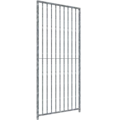Panneau de chenil MKS - BARREAUX 8 cm - 1 m x 1.84 m sans porte
