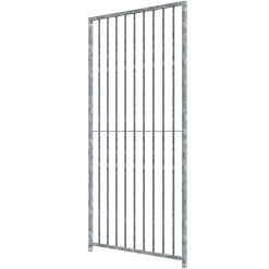 Panneau de chenil MKS - BARREAUX 8 cm - 1 m x 1.84 m sans porte