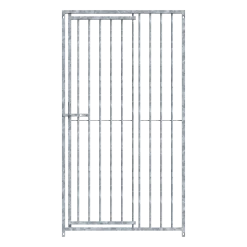 Panneau de chenil MKS - BARREAUX 8 cm - 1 m x 1.84 m porte à gauche
