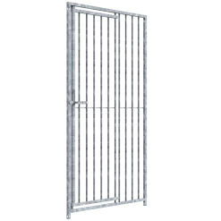 Panneau de chenil MKS - BARREAUX 8 cm - 1 m x 1.84 m porte à gauche