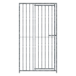 Panneau de chenil MKS - BARREAUX 8 cm - 1 m x 1.84 m porte à gauche