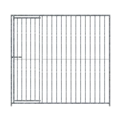 Panneau de chenil MKS - BARREAUX 8 cm - 2 m x 1.84 m porte à DROITE