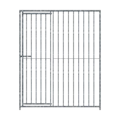 Panneau de chenil MKS - BARREAUX 8 cm - 1.5 m x 1.84 m porte à DROITE