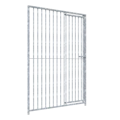 Panneau de chenil MKS - BARREAUX 8 cm - 1.5 m x 1.84 m porte à DROITE