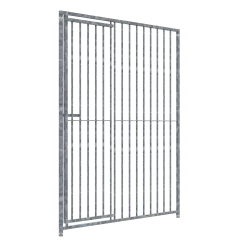 Panneau de chenil MKS - BARREAUX 8 cm - 1.5 m x 1.84 m porte à DROITE