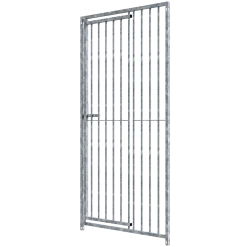 Panneau de chenil MKS - BARREAUX 8 cm - 1 m x 1.84 m porte à DROITE